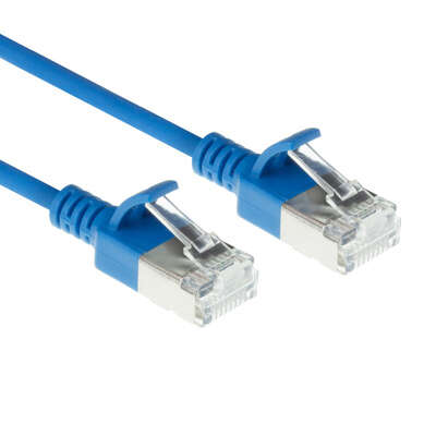 Naar omschrijving van DB7630 - ACT Blauwe 0,15 meter LSZH S/FTP CAT6A slimline patchkabel