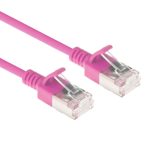 Naar omschrijving van DC7401 - Slim CAT6A patchkabel U/FTP PIMF SlimLine roze 1m