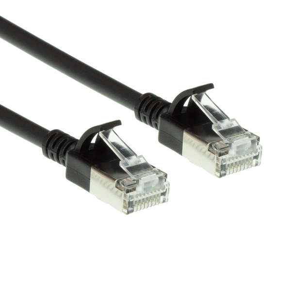 Naar omschrijving van DC7952 - Slim CAT6A patchkabel U/FTP PIMF SlimLine zwart 0,25m