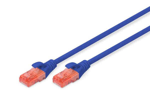 Naar omschrijving van DK-1617-010-B - CAT 6 U-UTP patch cord, Cu, LSZH AWG 26/7, length 1 m, color blue