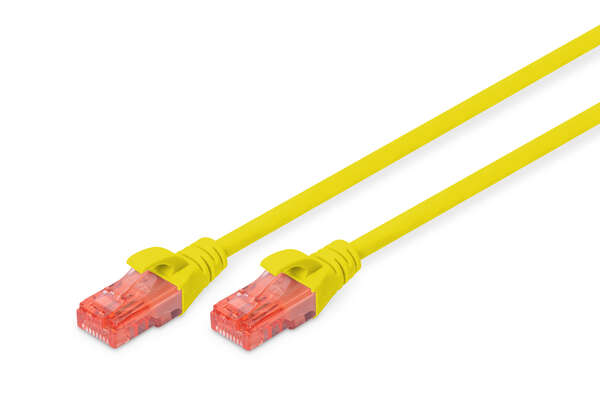 Naar omschrijving van DK-1617-030-Y - CAT 6 U-UTP patch cord, Cu, LSZH AWG 26/7, length 3 m, color yellow