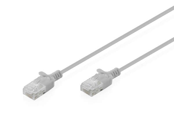 Naar omschrijving van DK-1618-020S - CAT 6 U-UTP slim patch cord, Cu, LSZH AWG 32/7, length 2 m, Gray