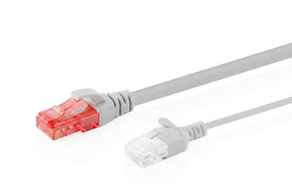 Naar omschrijving van DK-1618-003S - CAT 6 U-UTP slim patch cord, Cu, LSZH AWG 32/7, length 0.3 m, Gray