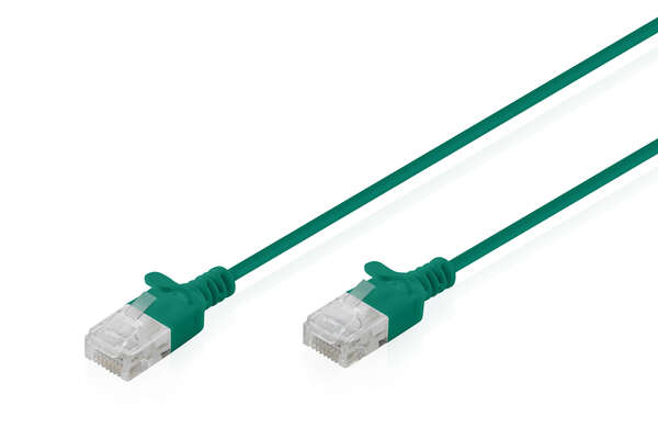 Naar omschrijving van DK-1618-020S-G - CAT 6 U-UTP slim patch cord, Cu, LSZH AWG 32/7, length 2 m, Green