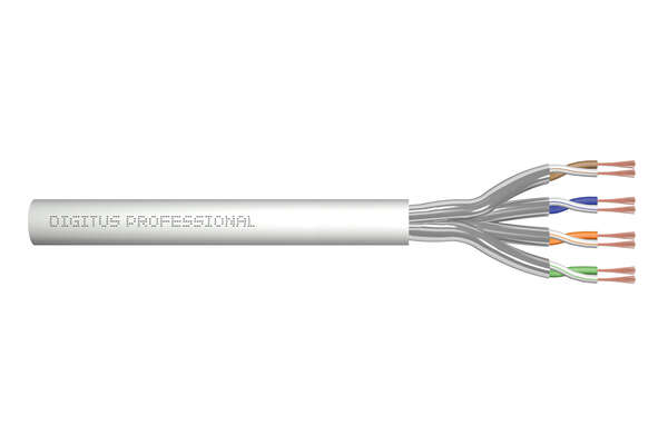 Naar omschrijving van DK-1623-A-P-1 - CAT 6A U-FTP patch cable, raw length 100 m, paper box, AWG 27/7, LSZH, sx, grey
