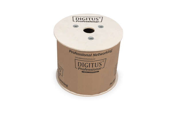 Naar omschrijving van DK-1743-VH-5 - CAT 7 S-FTP installation cable, 1200 MHz Dca (EN 50575), AWG 23/1, 500 m drum, SX, orange