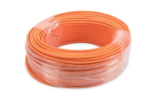 Naar omschrijving van DK-1743-VH-D-1 - CAT 7 S-FTP installation cable, 1200 MHz Dca (EN 50575), AWG 23/1, 100 m ring, Dx, orange