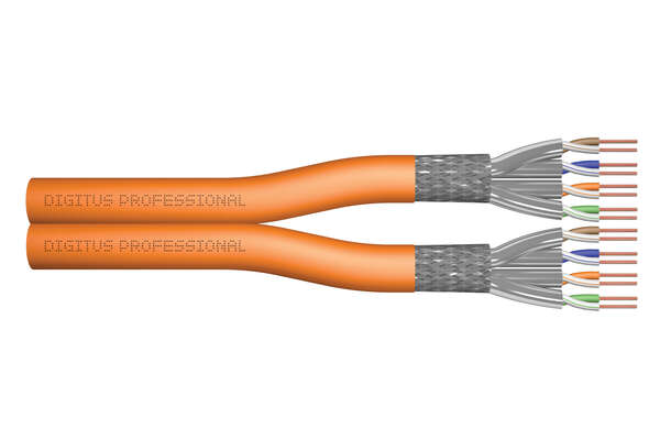 Naar omschrijving van DK-1745-VH-D-5 - CAT 7 S-FTP installation cable, 1200 MHz B2ca (EN 50575), AWG 23/1, 500 m drum,