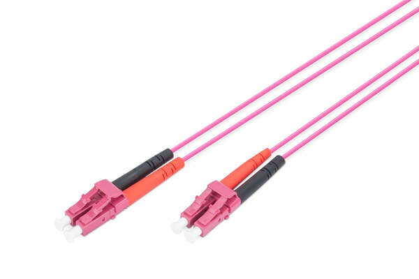 Naar omschrijving van DK-2533-01-4 - FO patch cord, duplex, LC to LC MM OM4 50/125 µ, 1 m