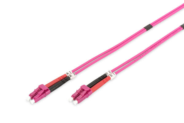 Naar omschrijving van DK-2533-03-4 - FO patch cord, duplex, LC to LC MM OM4 50/125 µ, 3 m