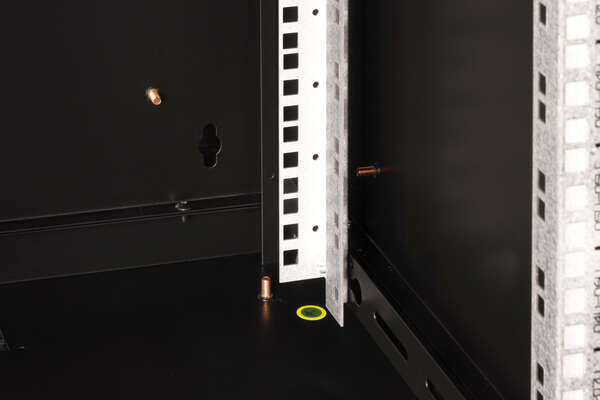 Naar omschrijving van DN-19-09U-6-6-SW - 9U wall mounting cabinet, Unique 509x600x600 mm, color black (RAL 9005)