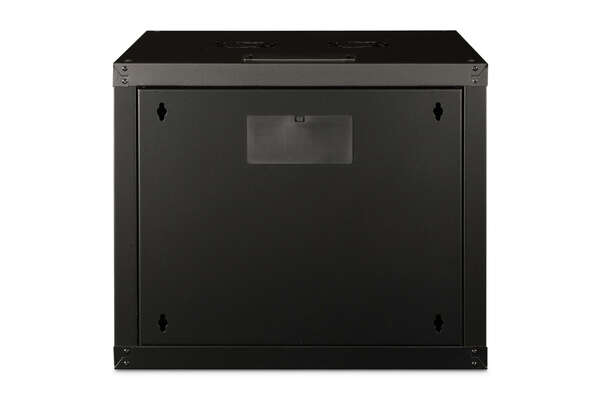 Naar omschrijving van DN-19-09U-6-6-SW - 9U wall mounting cabinet, Unique 509x600x600 mm, color black (RAL 9005)