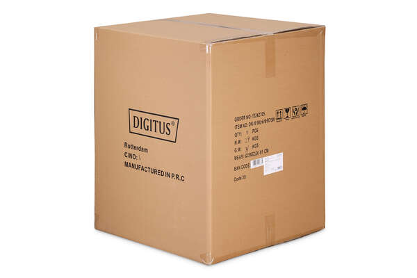 Naar omschrijving van DN-19-16U-6-6-EC-SW - 16U wall mounting cabinet 789x600x600 mm, color black (RAL 9005)