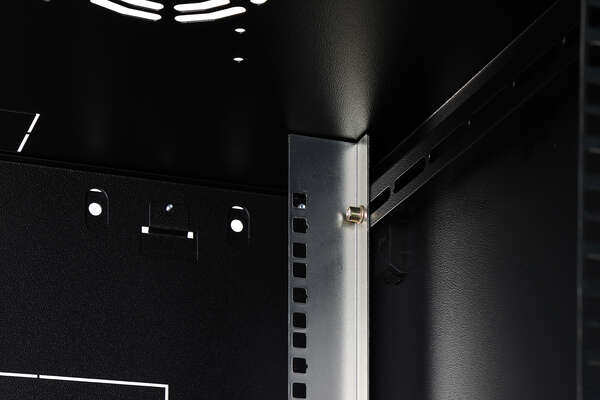 Naar omschrijving van DN-19-16U-6-6-EC-SW - 16U wall mounting cabinet 789x600x600 mm, color black (RAL 9005)