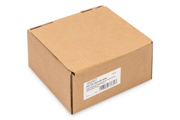 Naar omschrijving van DN-19-CASTOR-WM - Castors for standard wall mounting cabinets Unique set with 4 pieces, 2 pieces with brake system