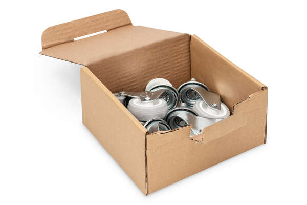 Naar omschrijving van DN-19-CASTOR-WM - Castors for standard wall mounting cabinets Unique set with 4 pieces, 2 pieces with brake system