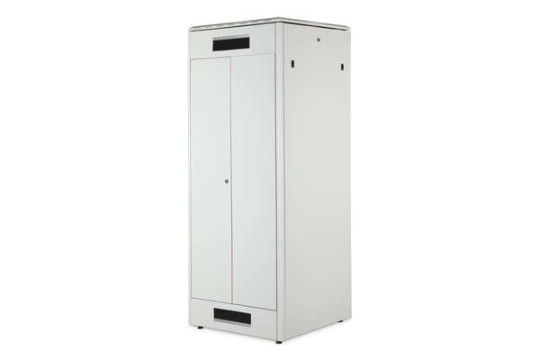 Naar omschrijving van DN-31121 - 42U network cabinet, Unique, 2053x800x800 mm double steel front door, grey