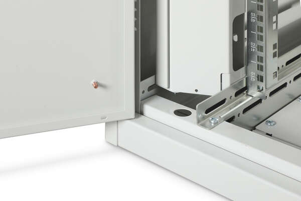 Naar omschrijving van DN-31121 - 42U network cabinet, Unique, 2053x800x800 mm double steel front door, grey