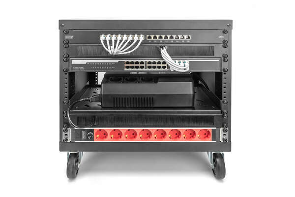 Naar omschrijving van DN-48001 - Universal 19-Inch Equipment Rack with Castors, 16U