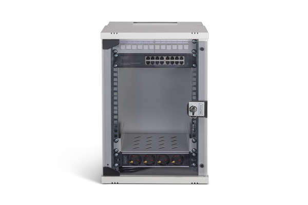 Naar omschrijving van DN-49102-SET - DIGITUS SOHO Pro network set, 10 inch - 9U, 315 x 300mm (W x D)