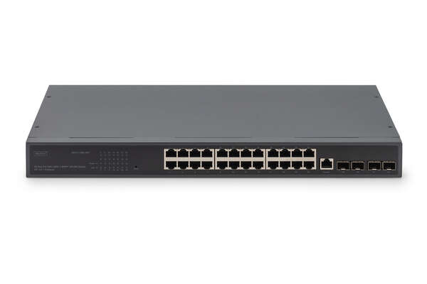 Naar omschrijving van DN-80223 - 24 Port GE  4 SFP+ UPLINK L2+ Switch 24 Port 10/100/1000+4SFP+ UPLINK Switch
