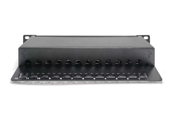 Naar omschrijving van DN-91612S-EA - CAT6A Patch Panel shielded,12-Port , 1U, 10