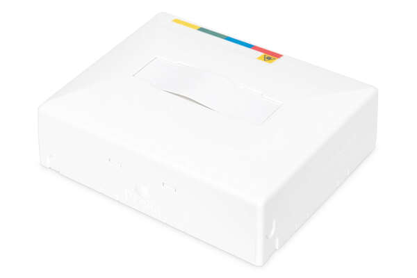 Naar omschrijving van DN-931093 - FTTX enclosure, empty for 4x SC SX,LC DX surface and DIN-rail mount