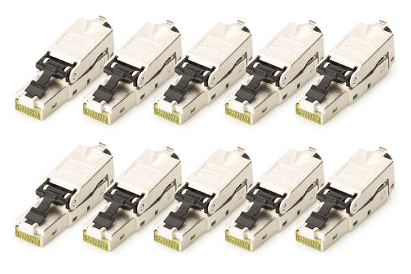 Naar omschrijving van DN-93631-10 - CAT 6A Field Termination Plug, STP, dust cap, TIA 568-A,B,Profinet, 10 pcs.