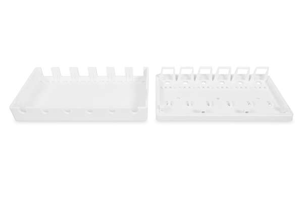 Naar omschrijving van DN-93705 - Surface mount box for Keystone Jacks pure white, 6-port