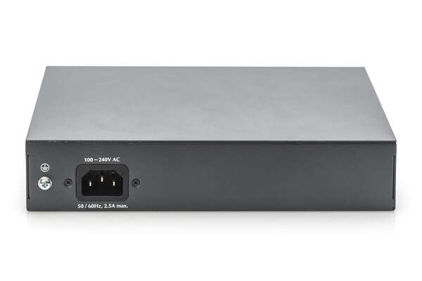 Naar omschrijving van DN-95140 - 8 Port Gigabit Switch 8xRJ45 (6xPoE)+ 2G SFP 180W Support 802.3 af/at/bt standard