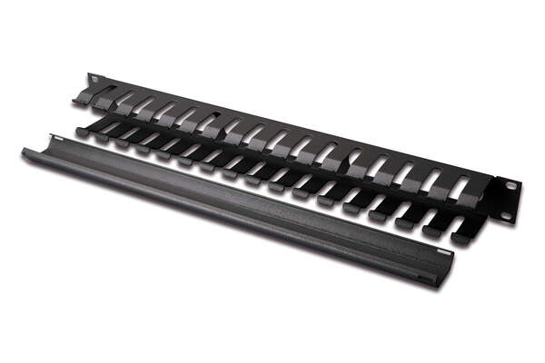 Naar omschrijving van DN-97617 - 1U cable management cage detachable rear plate, 44x483x68 mm, black