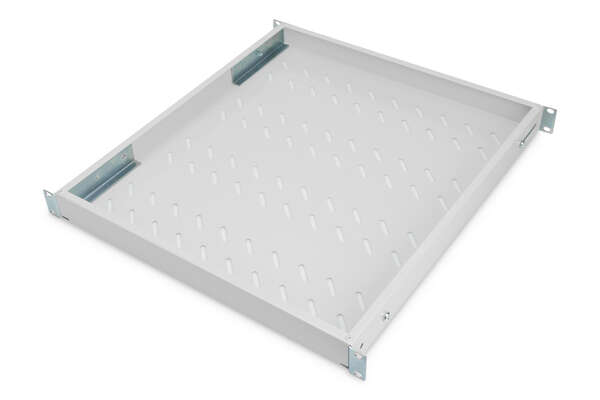 Naar omschrijving van DN-97646 - 1U fixed shelf for 800 mm depth racks 43x484x508 mm, adjust. up to 700 mm depth, grey