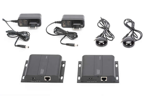 Naar omschrijving van DS-55122 - 4K HDMI Extender Set over IP, 4K*2K@30Hz over network cable (CAT 5/5e/6/7), black