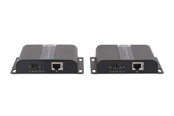 Naar omschrijving van DS-55124 - 4K HDMI Extender Set over IP/CAT 5, 6 (120 m) complete PoE powered, UHD 4K@30Hz
