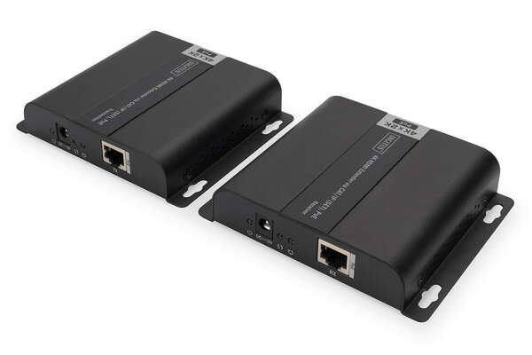 Naar omschrijving van DS-55124 - 4K HDMI Extender Set over IP/CAT 5, 6 (120 m) complete PoE powered, UHD 4K@30Hz