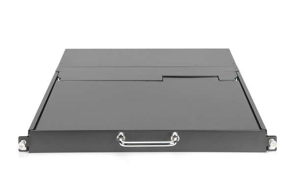 Naar omschrijving van DS-72220-2US - Modularized HD LCD TFT console,8 Port VGA with 8-port VGA KVM,US keyboard, RAL 9005 black