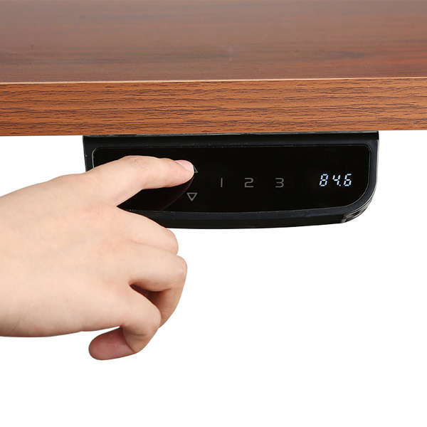 Naar omschrijving van EO0016 - Tripple motor sit-stand desk frame, 90° L-shape