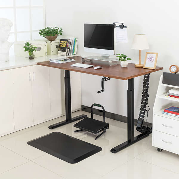 Naar omschrijving van EO0010 - Manually hight-adjustable sit-stand desk frame