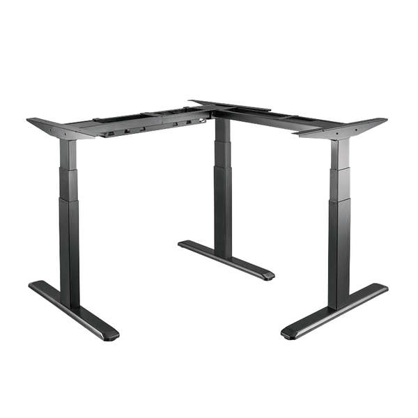Naar omschrijving van EO0016 - Tripple motor sit-stand desk frame, 90° L-shape