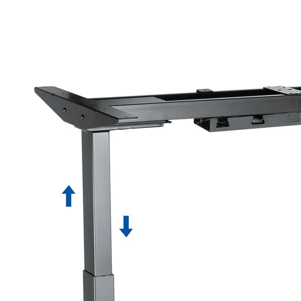 Naar omschrijving van EO0017 - Tripple motor sit-stand desk frame, 120° angled design