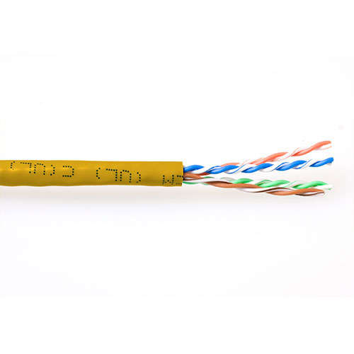 Naar omschrijving van EP458B - ACT CAT6A U/UTP PVC soepel patch 305 m geel