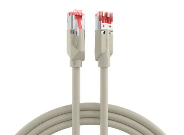 Naar omschrijving van ES6AGS010DR - S/STP patchk.Cat.6a Grijs 1m Draka