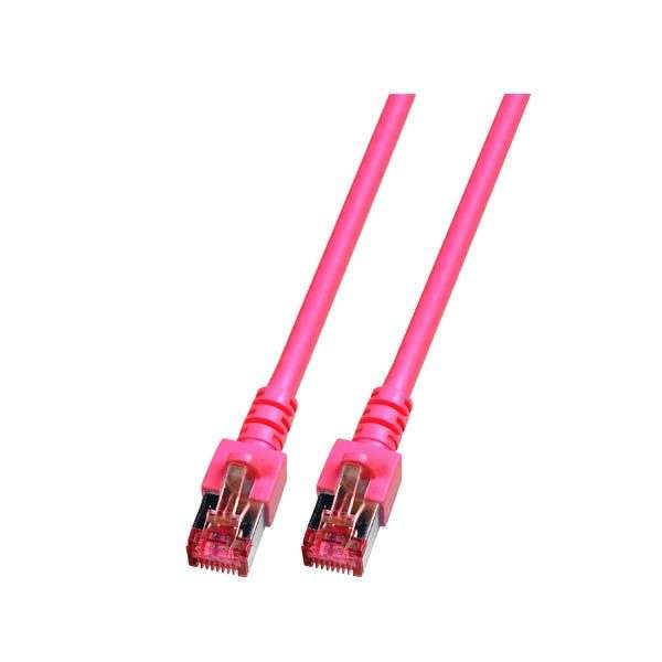 Naar omschrijving van ENS6RZ300 - Cat.6 S/FTP patchkabel roze 30m