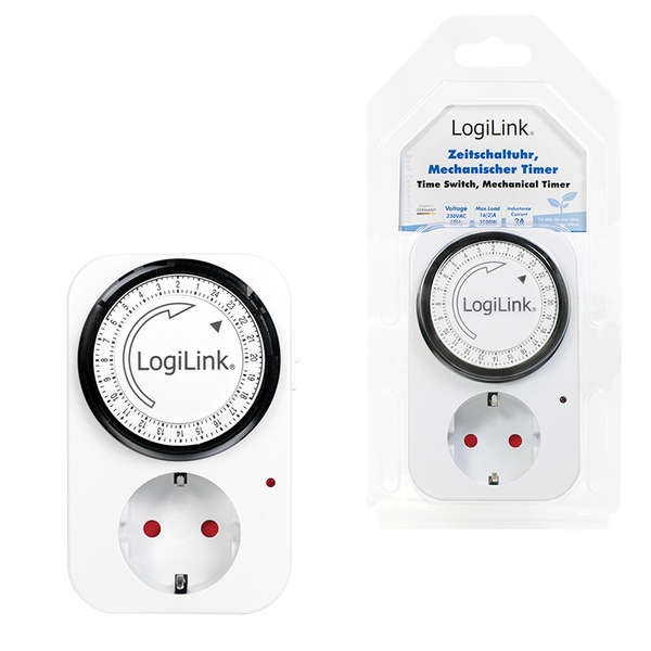 Naar omschrijving van ET0001 - LogiLight Time Switch, mechanical timer