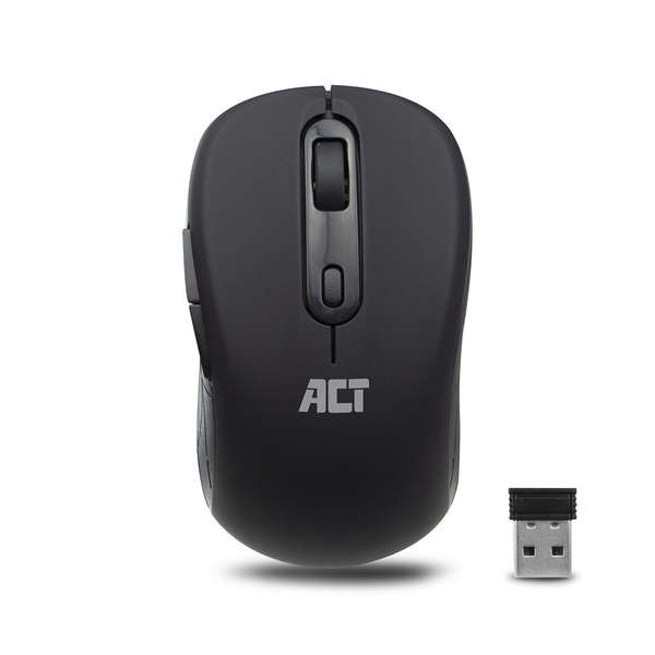 Naar omschrijving van EW3193 - ACT Draadloos toetsenbord en muis, USB ontvanger, Qwerty, Zwart
