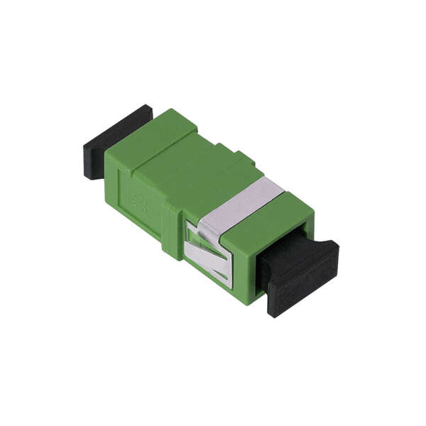 Naar omschrijving van FA01SC9 - Fiber Adapter SC Simplex, 12 pieces, without flange, green, internal laser protection