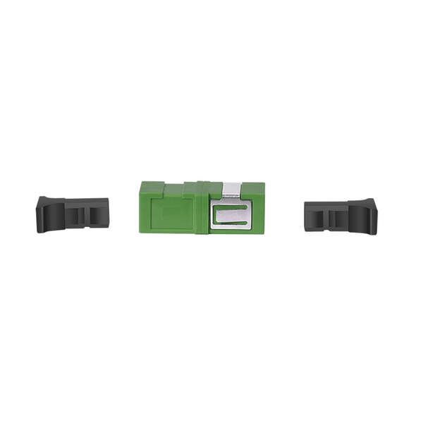Naar omschrijving van FA01SC9 - Fiber Adapter SC Simplex, 12 pieces, without flange, green, internal laser protection