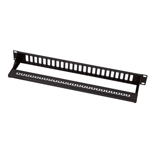 Naar omschrijving van FB0003B - Fiber Optic Panel for 24× SC-Duplex or LC-Quad adapter, black