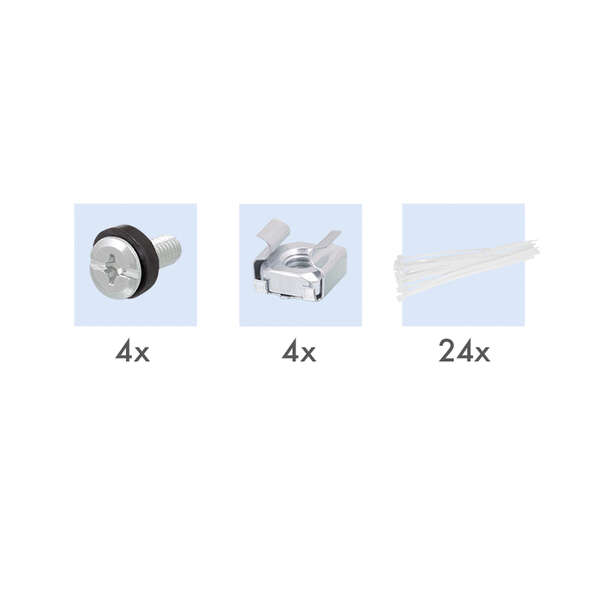 Naar omschrijving van FB0003B - Fiber Optic Panel for 24× SC-Duplex or LC-Quad adapter, black