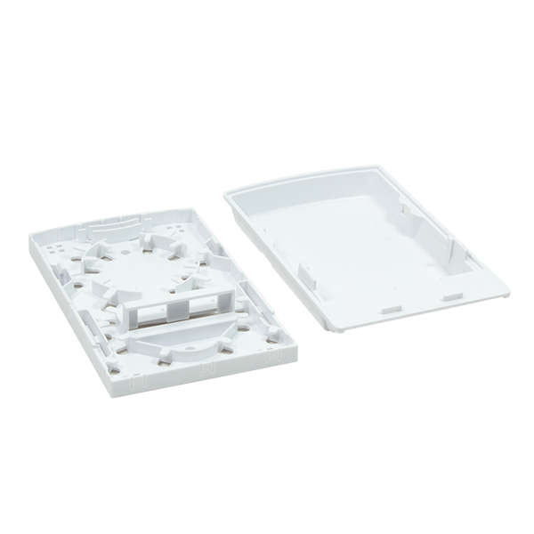 Naar omschrijving van FB1001 - Fibre optic outlet, 2 ports, surface mount, white